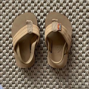 NWT Baby Rainbow Leather Sandals